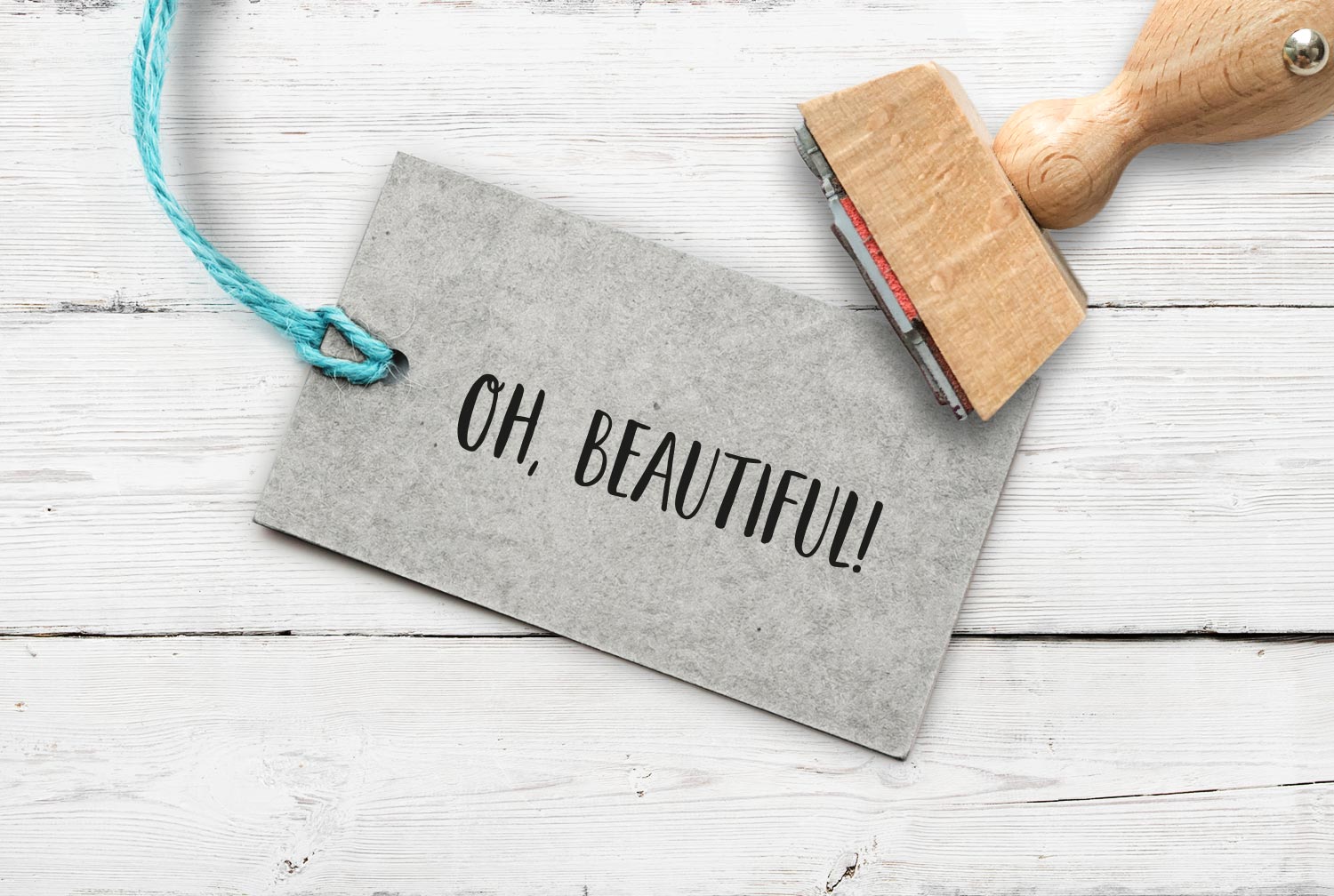 Stempel "Oh, beautiful", 41 mm