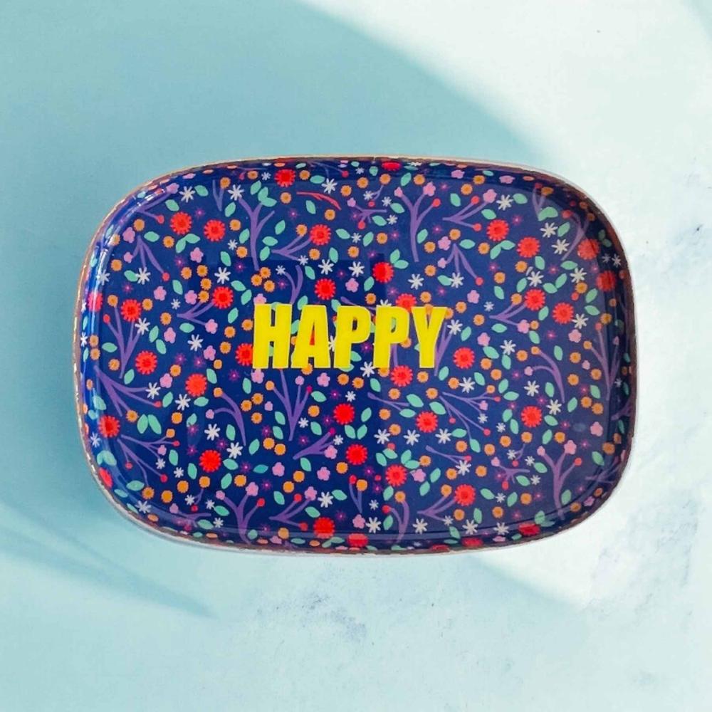 Minischale, Happy, Millefleur blue
