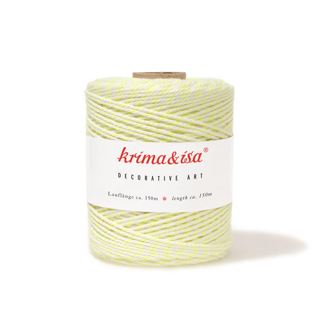 krima&isa Garnrolle neon gelb