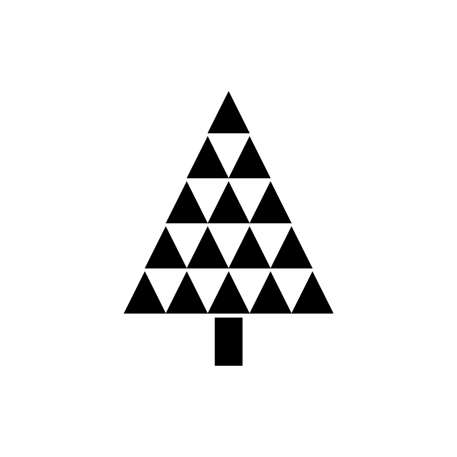 Abdruck Stempel Tannenbaum 2, 12 mm
