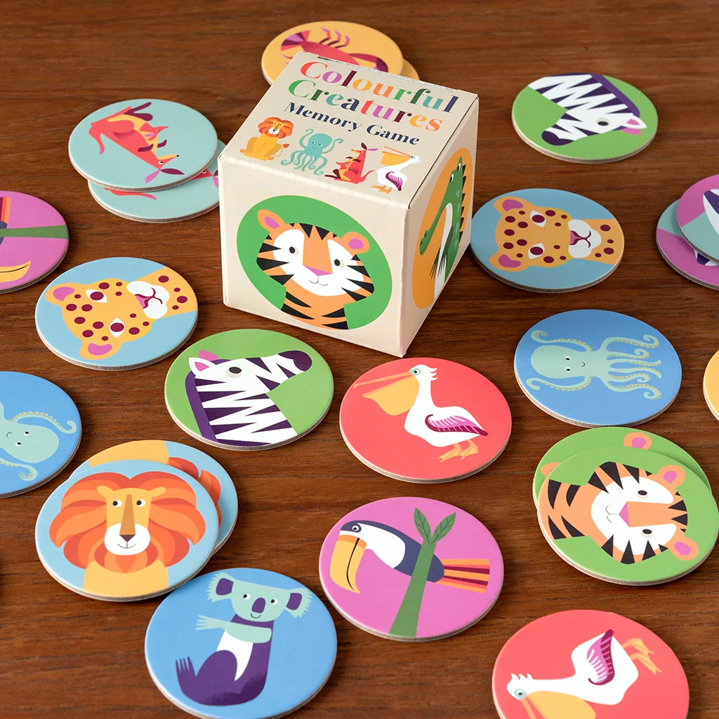 Memory Spiel "Colourful Creatures" (24-Teilig)