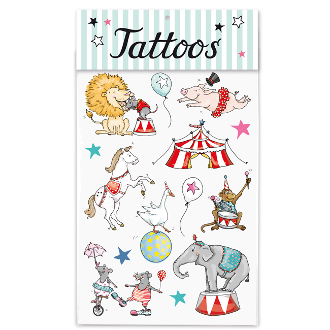 krima&isa Kinder Tattoos Zirkus