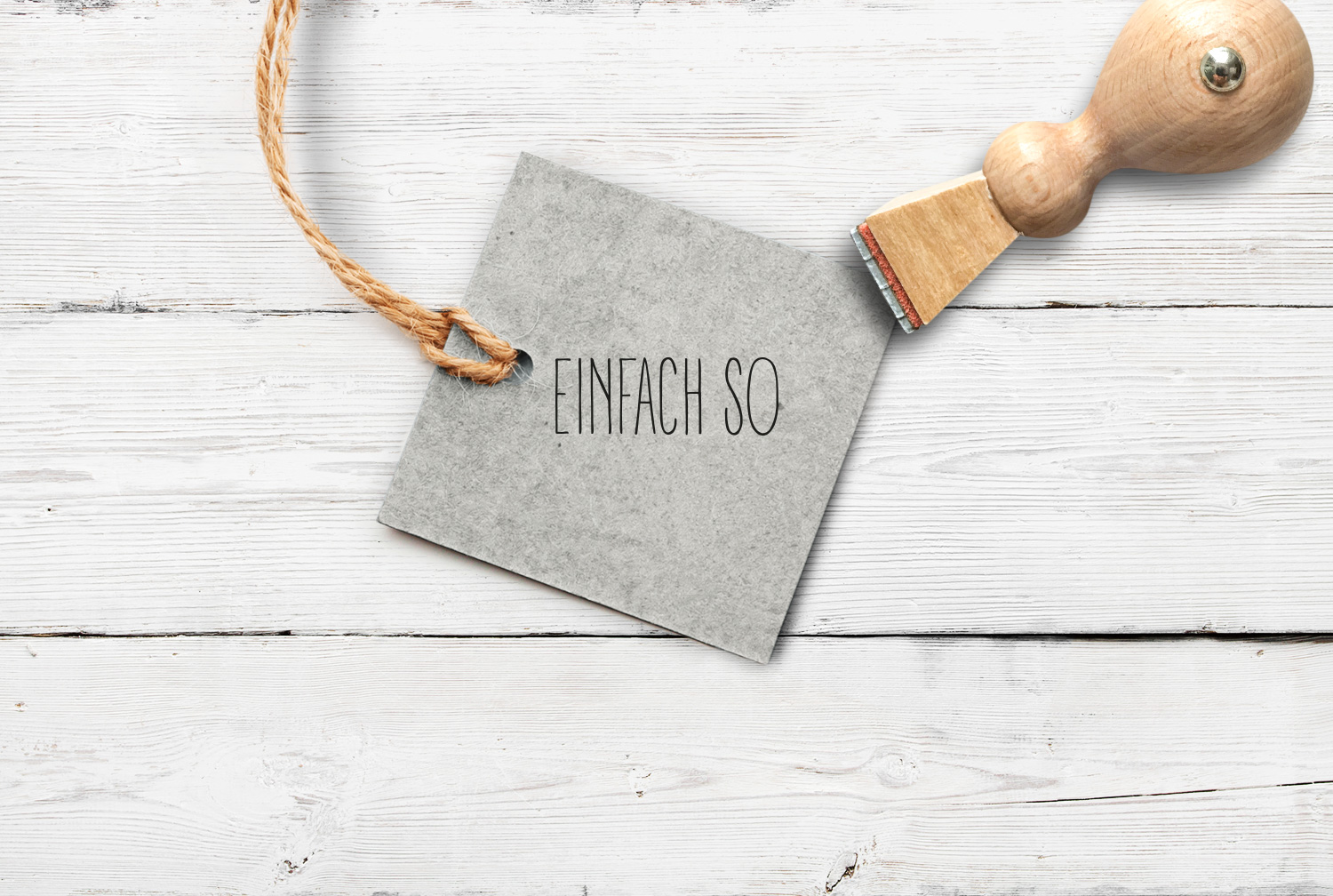 Stempel "EINFACH SO", 22 mm