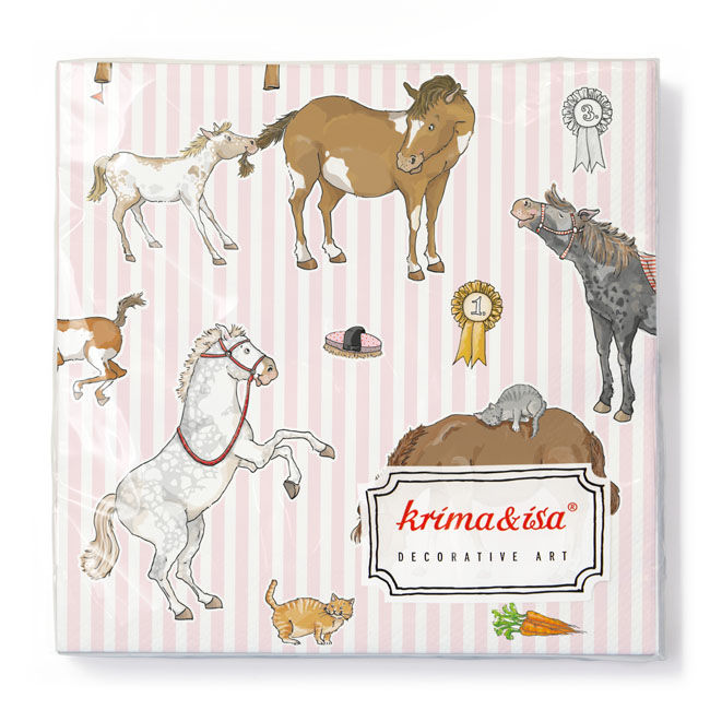 krima&isa Servietten Pony