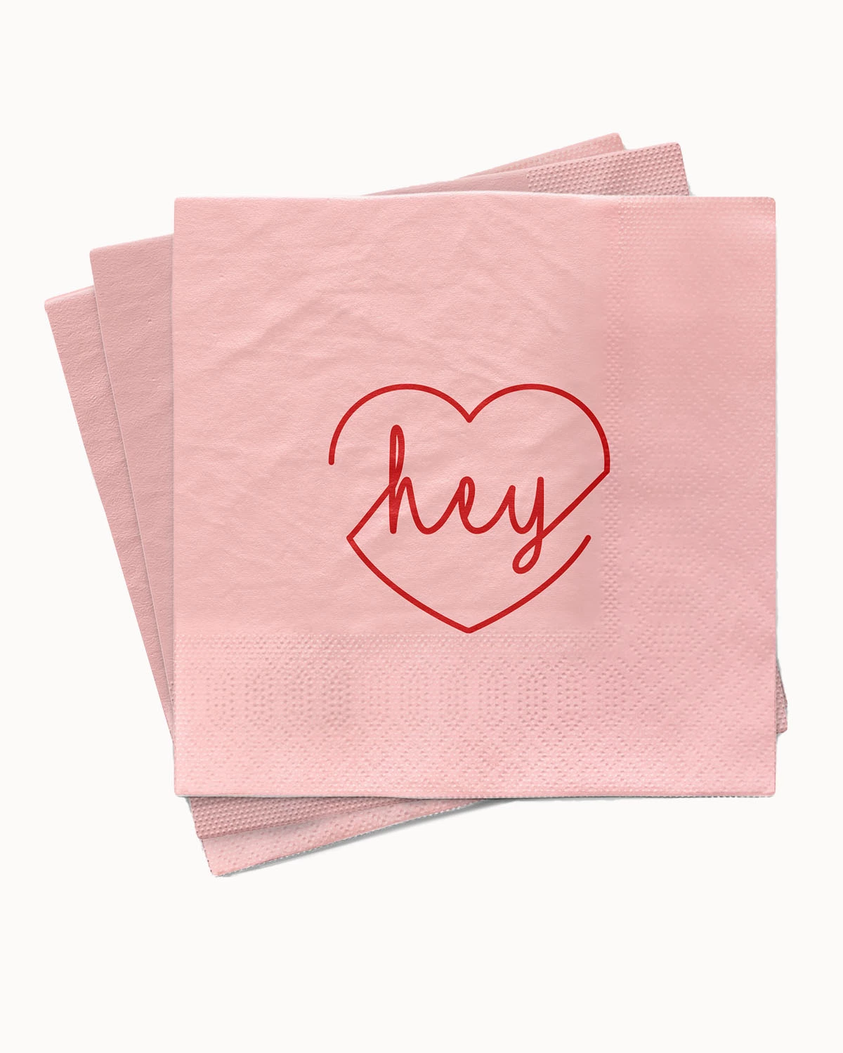 Servietten "Hey love"