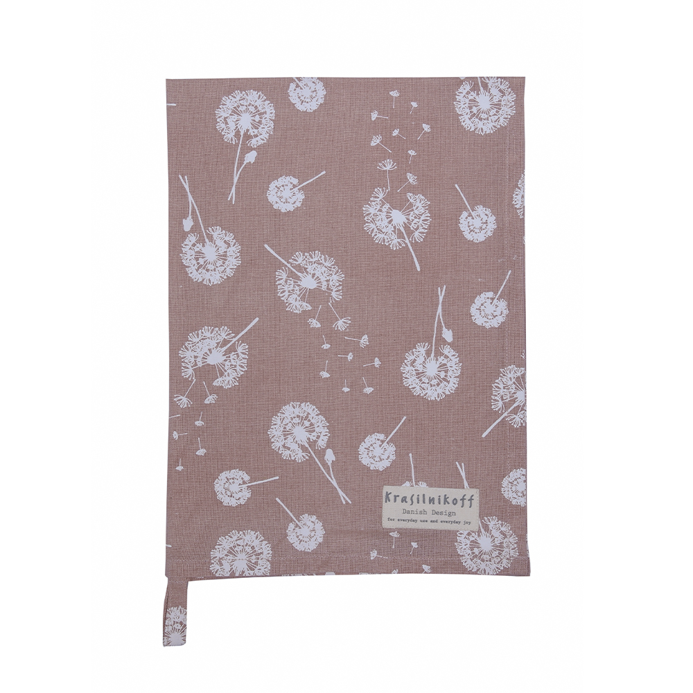 Geschirrtuch, "Pusteblume", altrosa