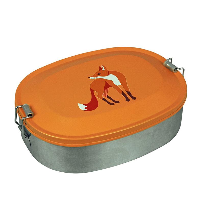 Brotdose/Lunchbox aus Stahl, Fuchs