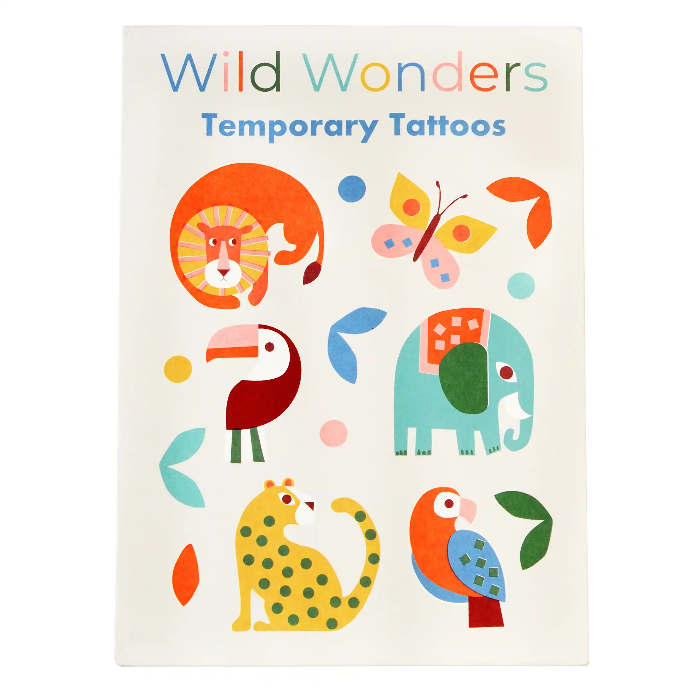 Tattoos "wild wonders", bunte Tiere