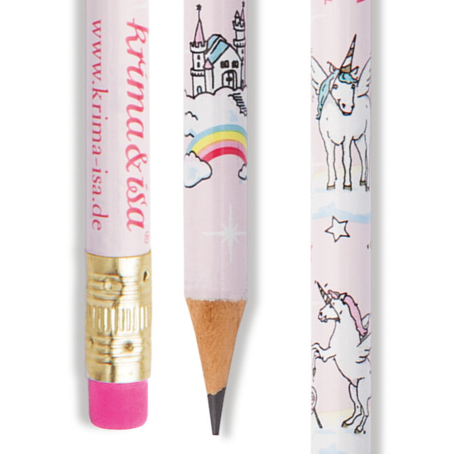 krima&isa Bleistift Einhorn (pinkes Radiergummi)