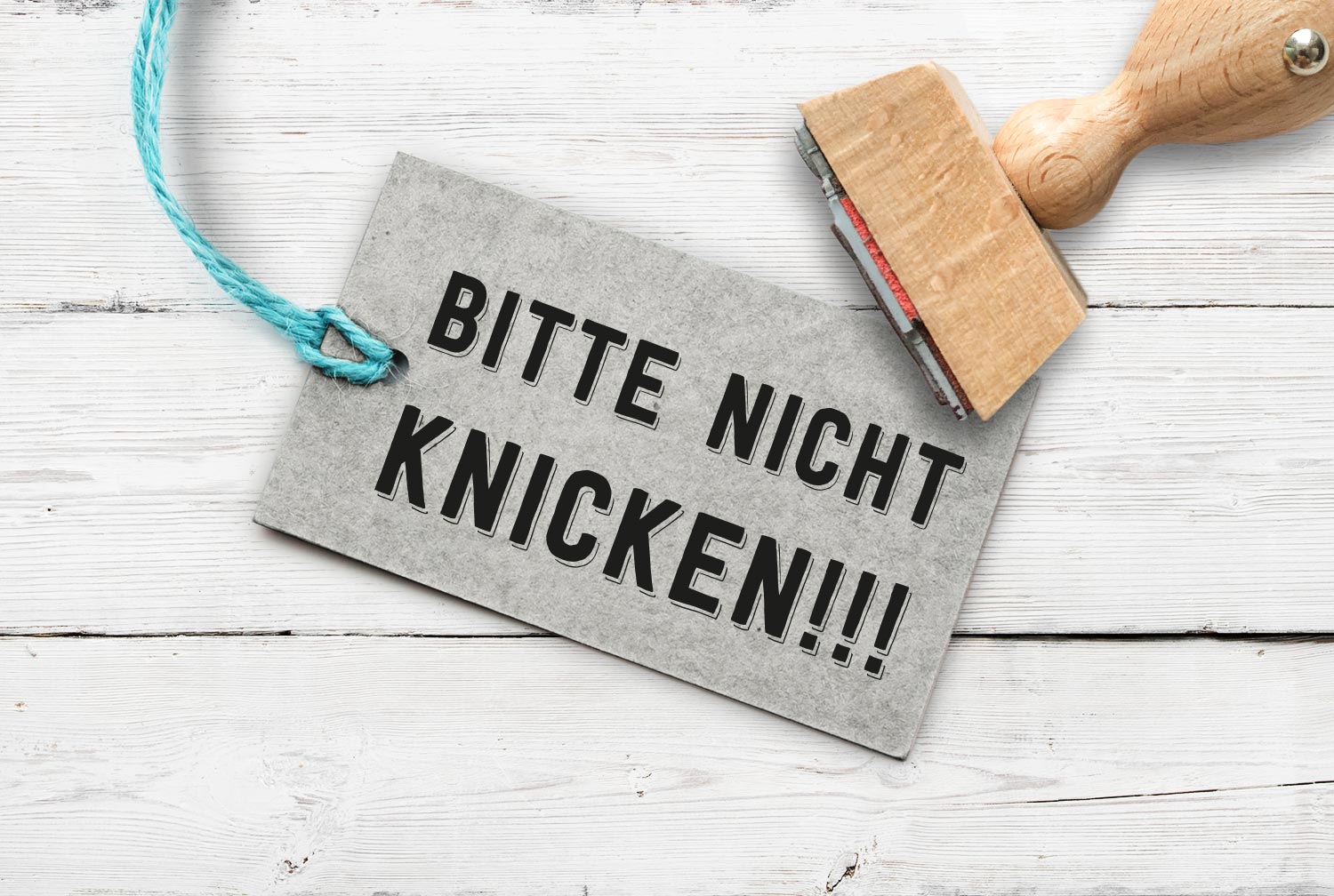 Stempel "bitte nicht knicken", 58 mm