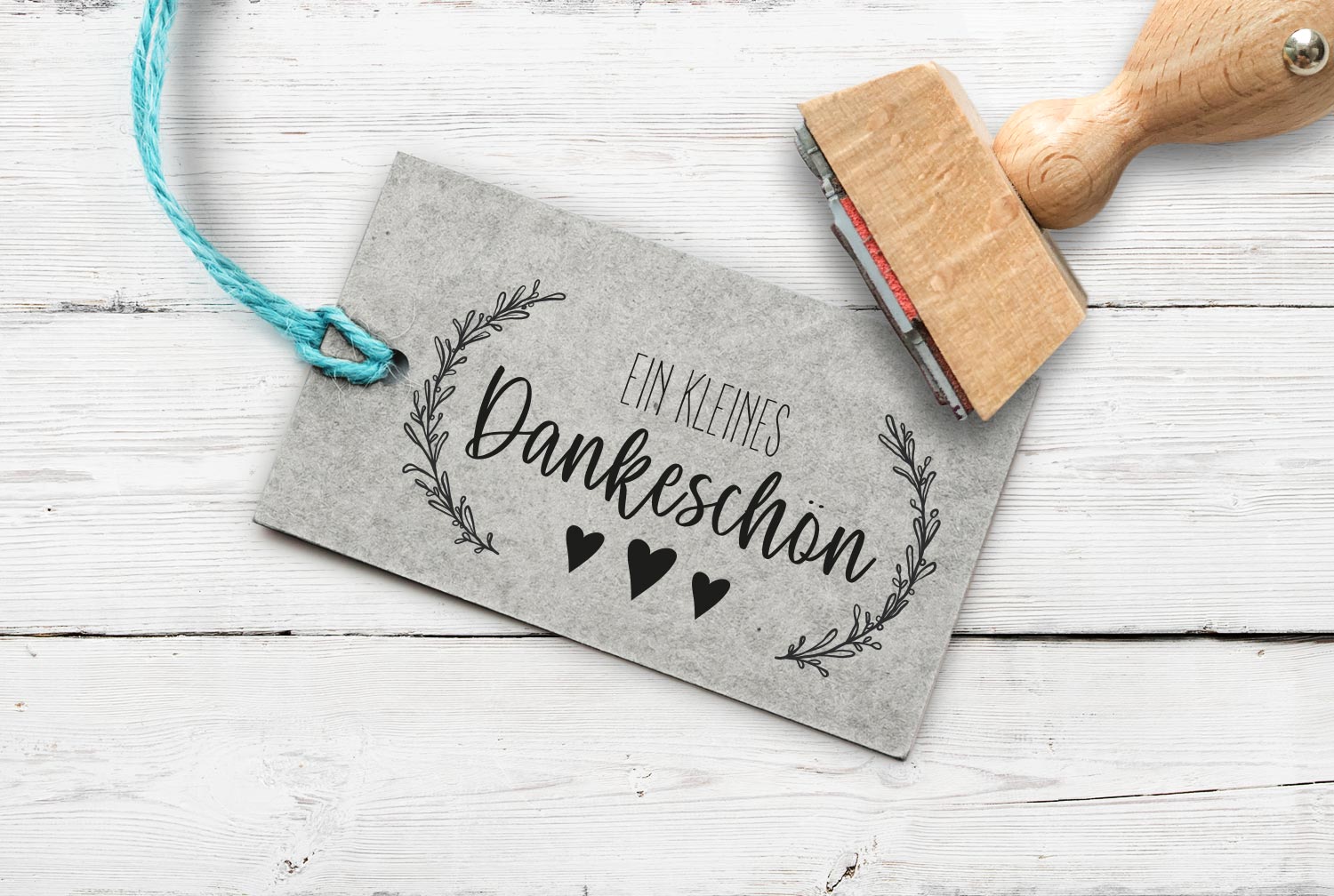 Stempel "ein kleines Dankeschön", 70 mm