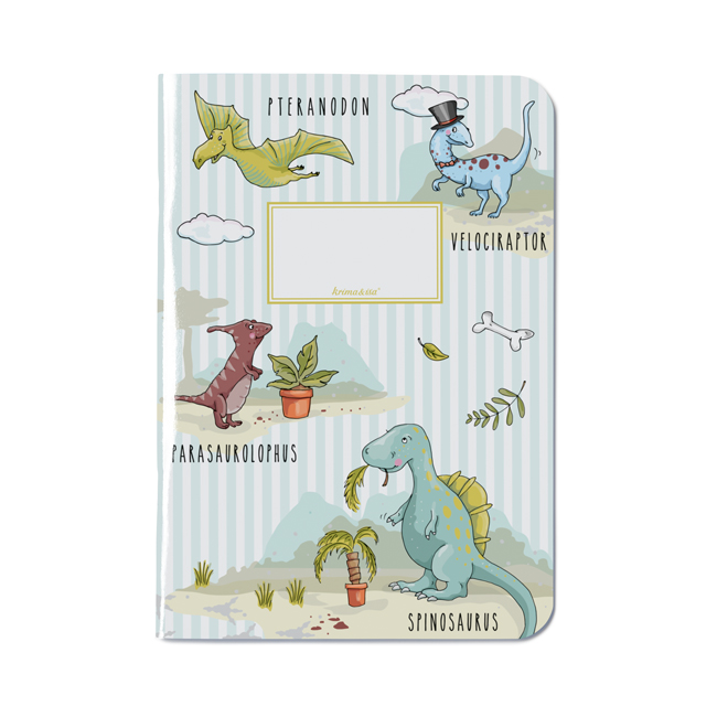 krima&isa Notizheft A5 Dinos