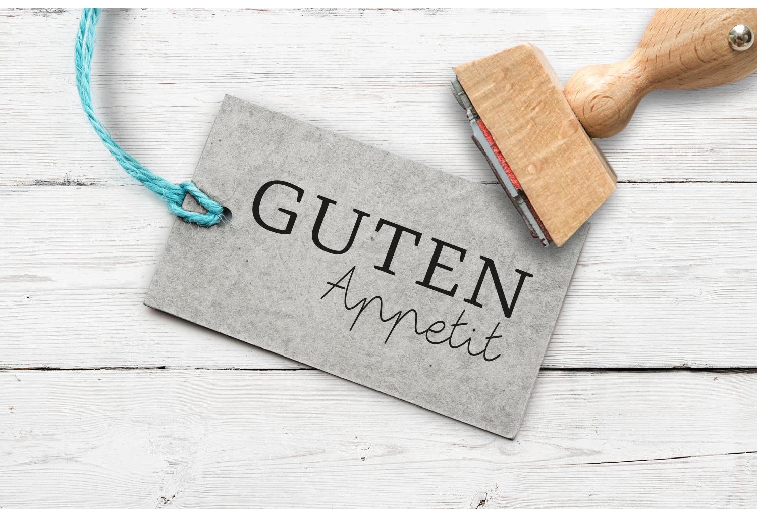 Stempel Guten Appetit, 50 mm