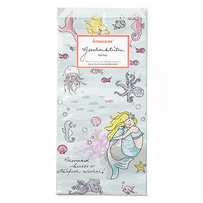 krima&isa 6 kleine Geschenktüten Meerjungfrau