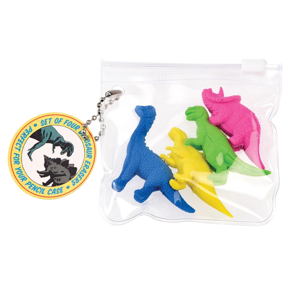Radiergummi 4er-Set Dinos