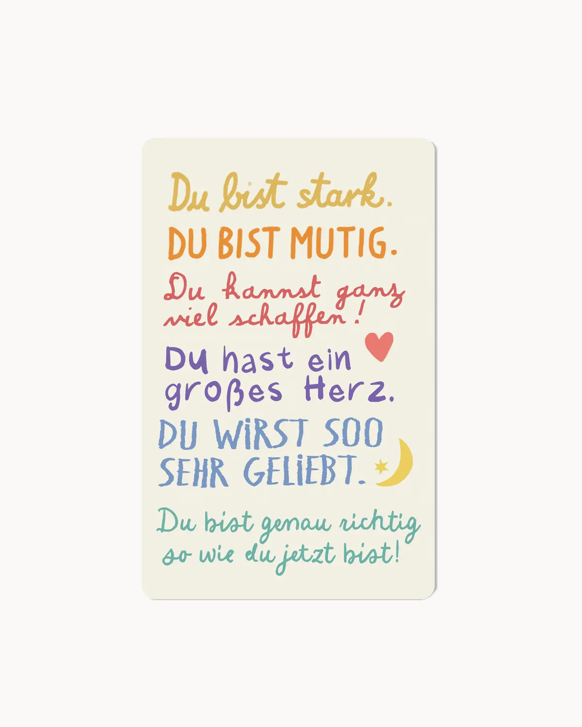 Postkarte "Du bist..."