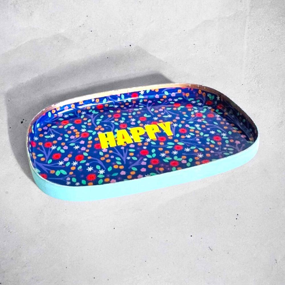 Minischale, Happy, Millefleur blue