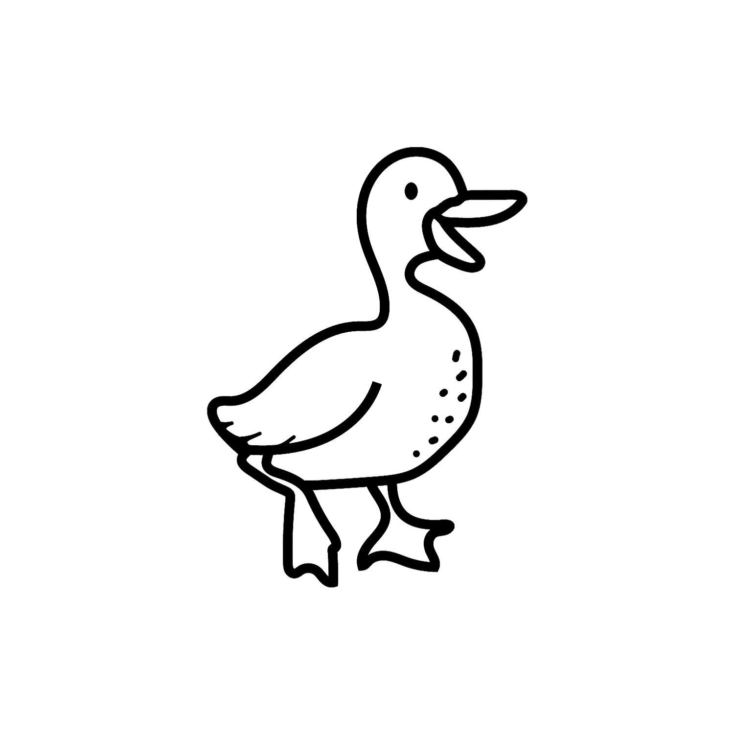 Abdruck Stempel Ente, 35 mm