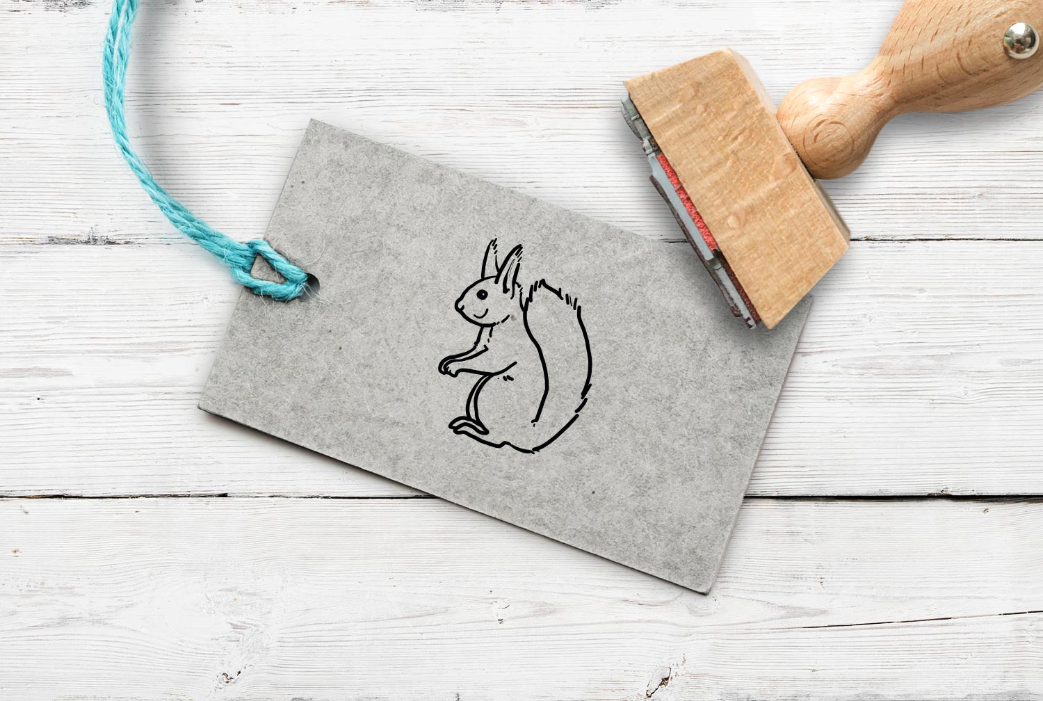Stempel Eichhörnchen, 35 mm
