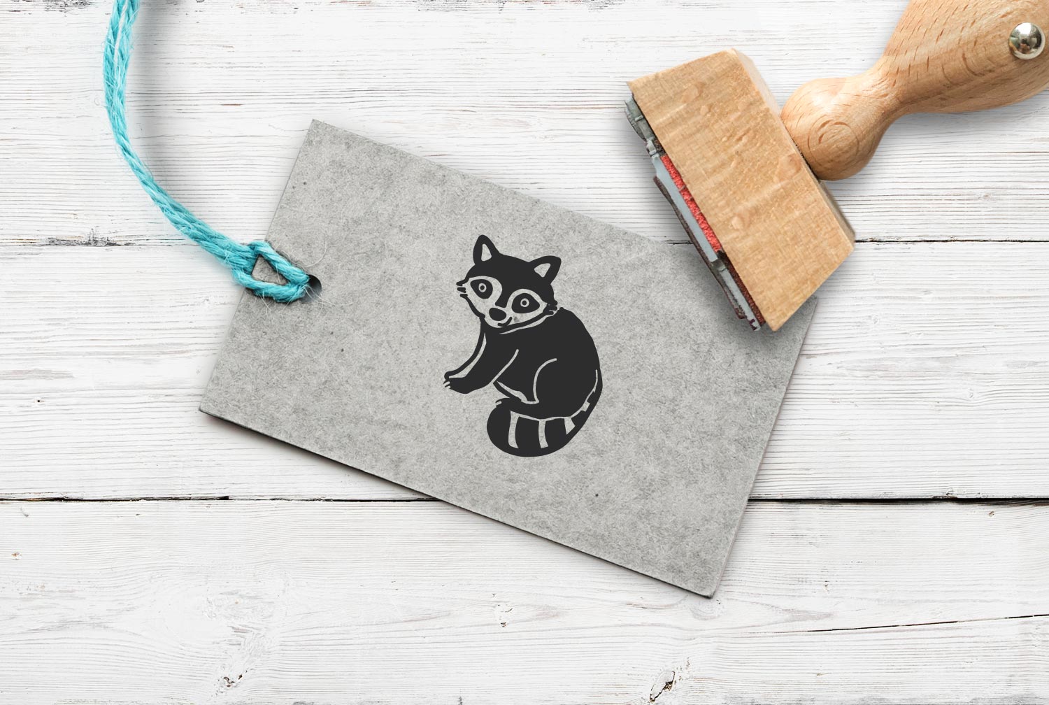 Stempel Waschbär, 35 mm