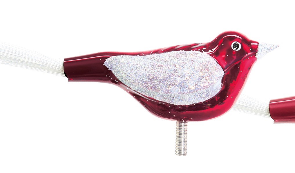 Overbeck and Friends Christbaumschmuck Vogel rot