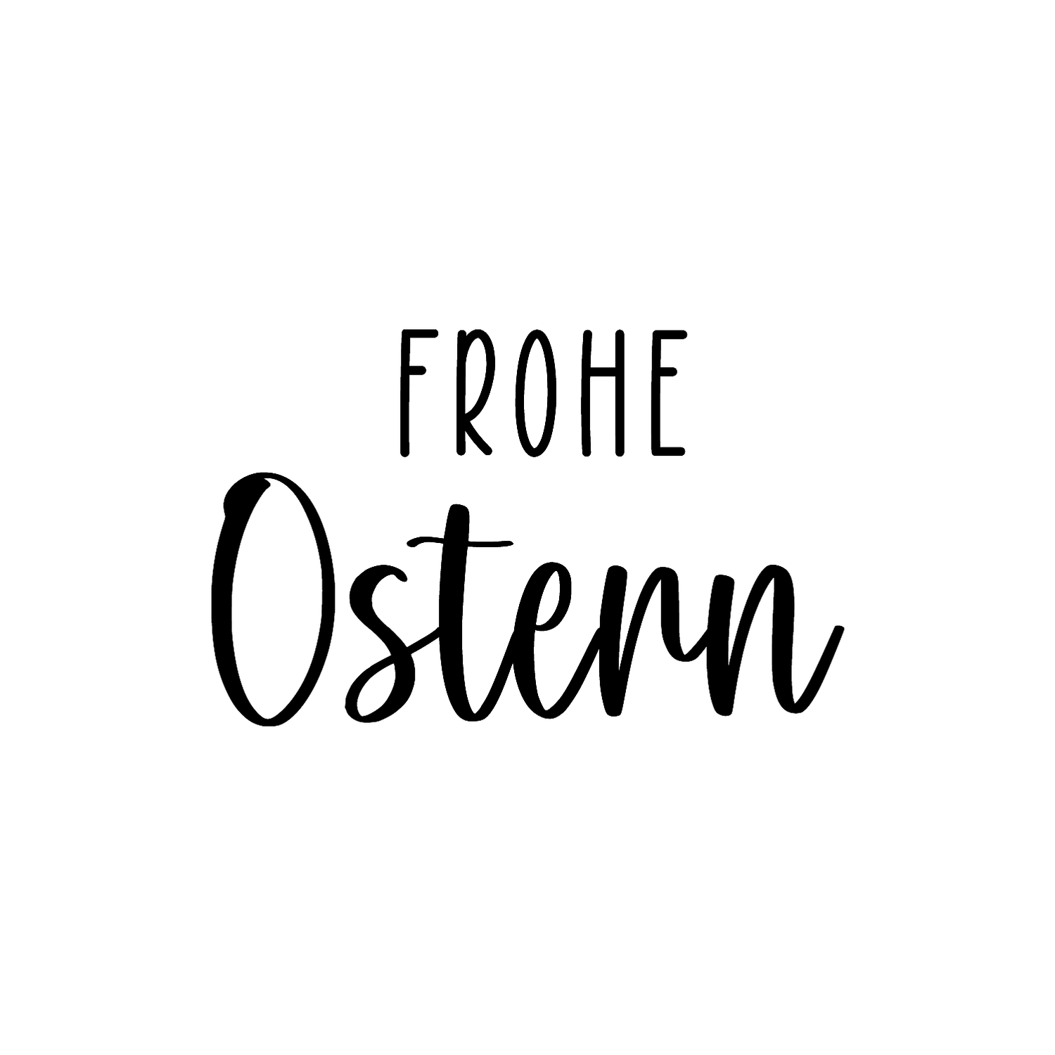 Abdruck Stempel "Frohe Ostern3", 25 mm