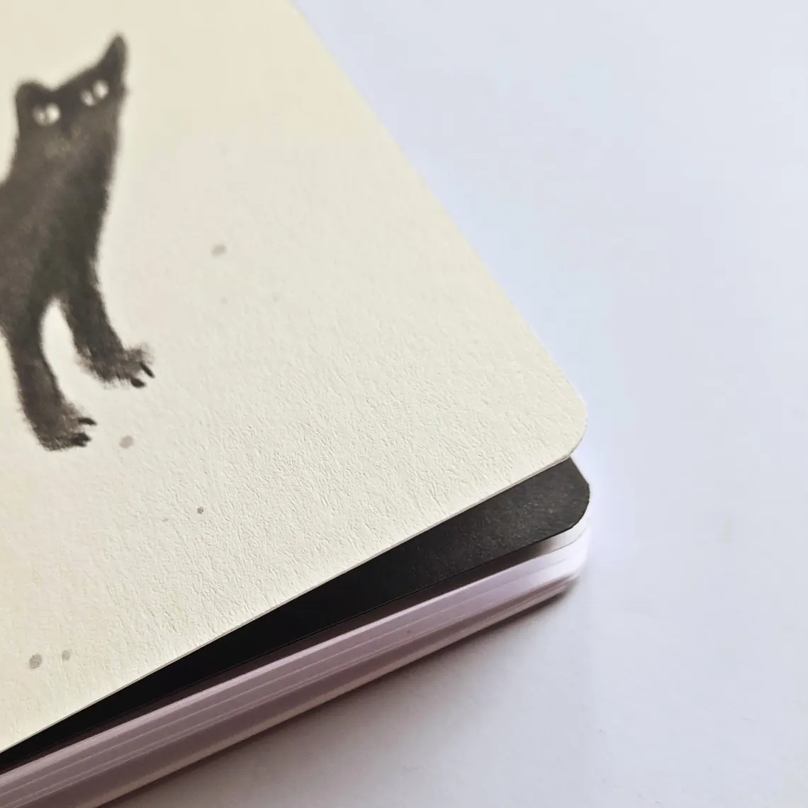 Notizheft Katze, DIN A5, blanko (handgemalt & handgemacht)
