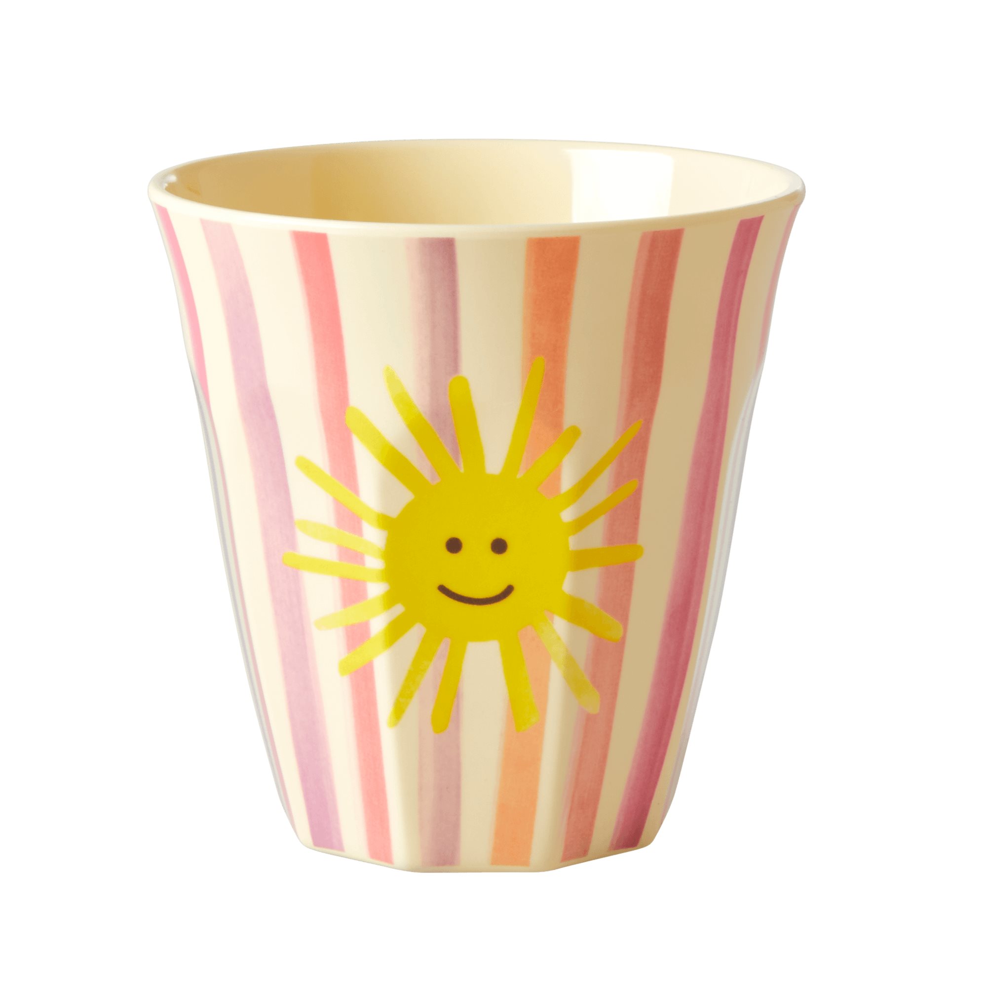 Becher "Sonne (rosa)" (Personalisierung möglich)