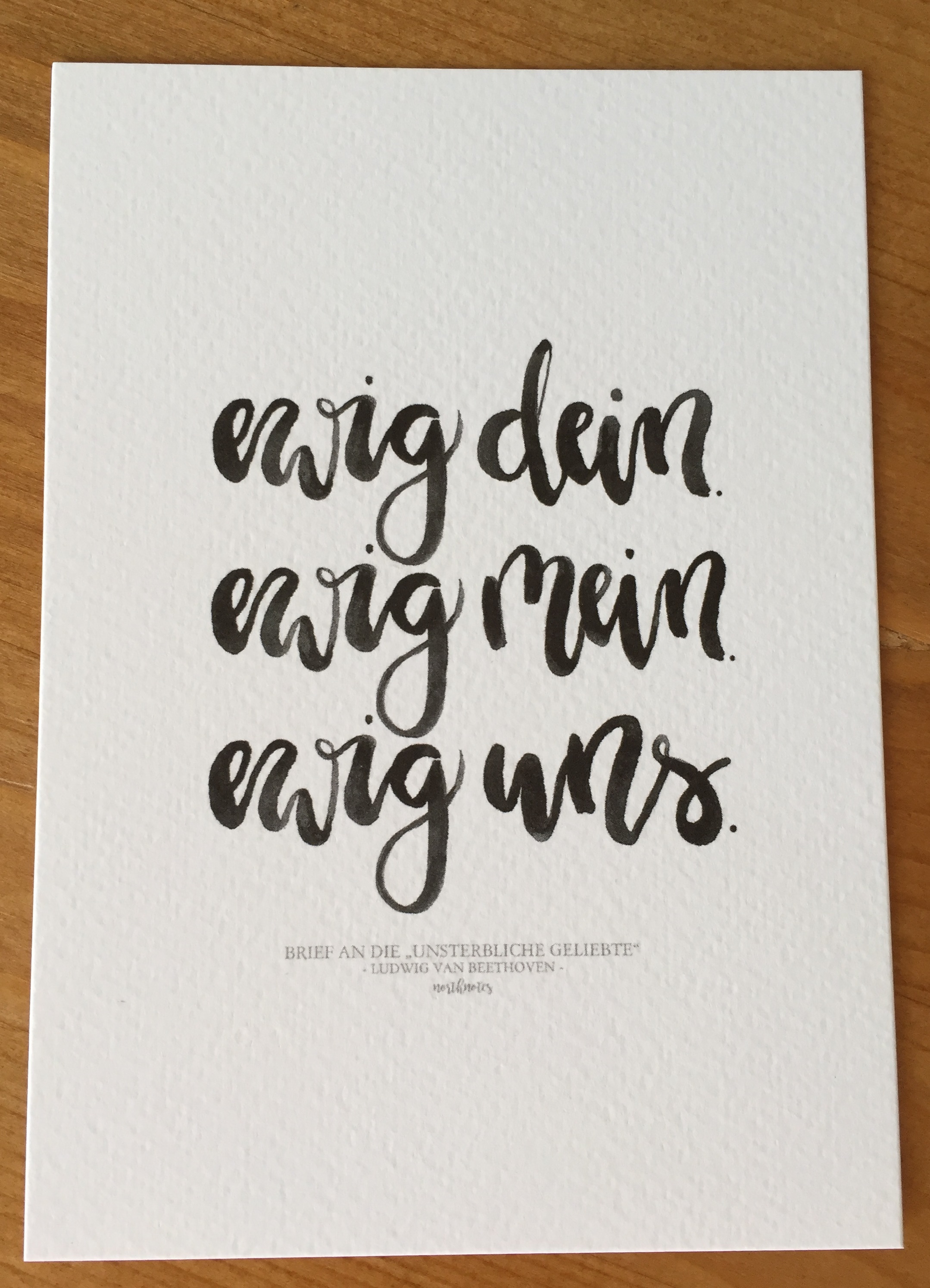 Postkarte "ewig dein. ewig mein. ewig uns."