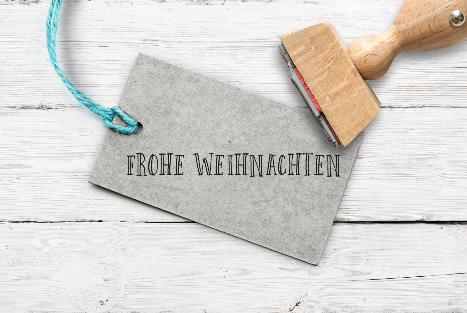 Stempel "FROHE WEIHNACHTEN" 65 mm