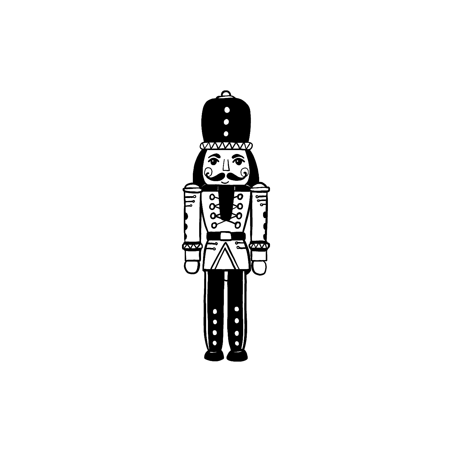 Abdruck Stempel Nussknacker, 60mm