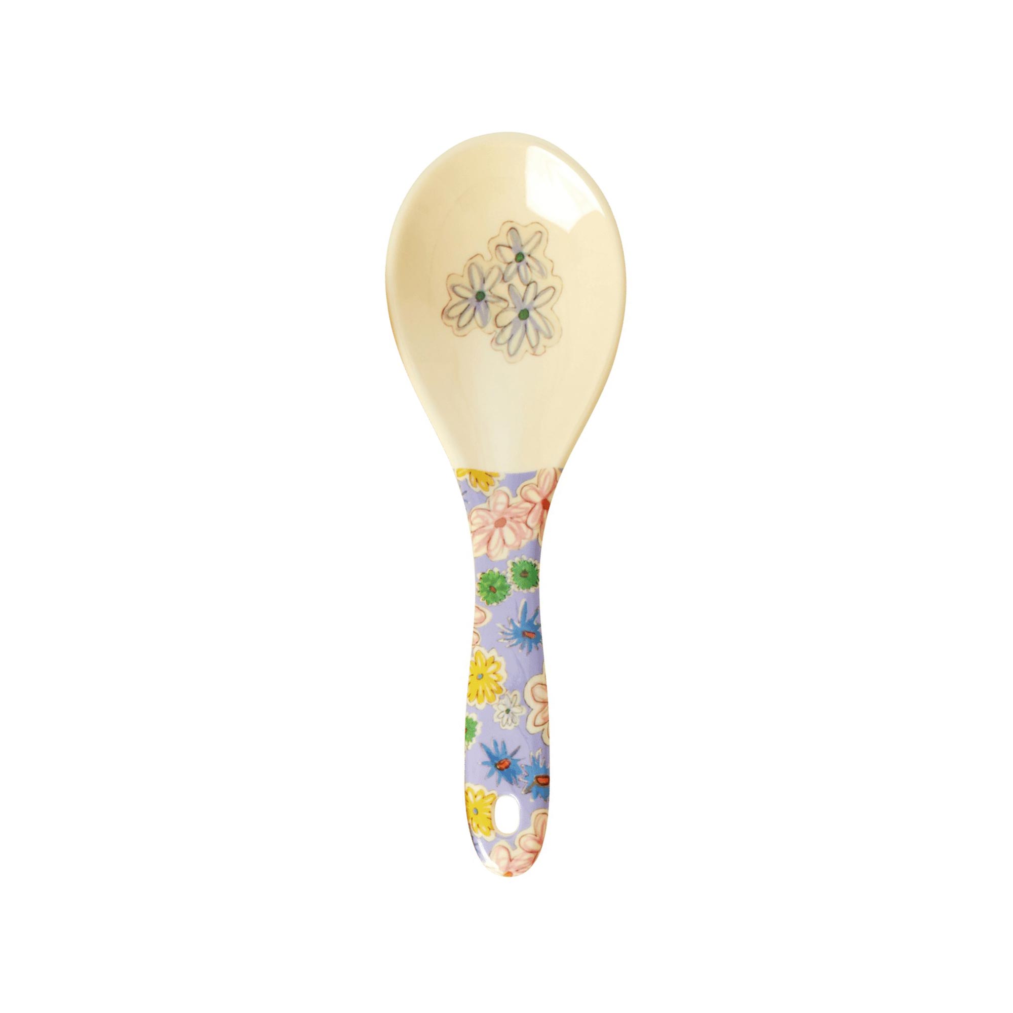 Salat-/Servierlöffel "Blumen lila" aus der "Yippie yippie yeah" Kollektion