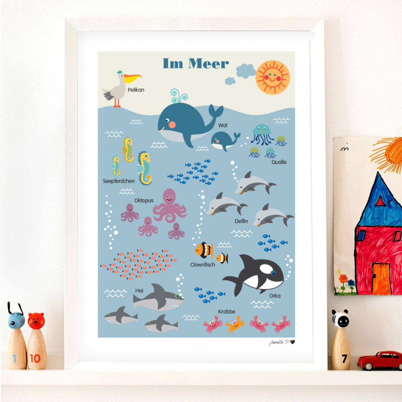 byGraziela Poster, Meerestiere