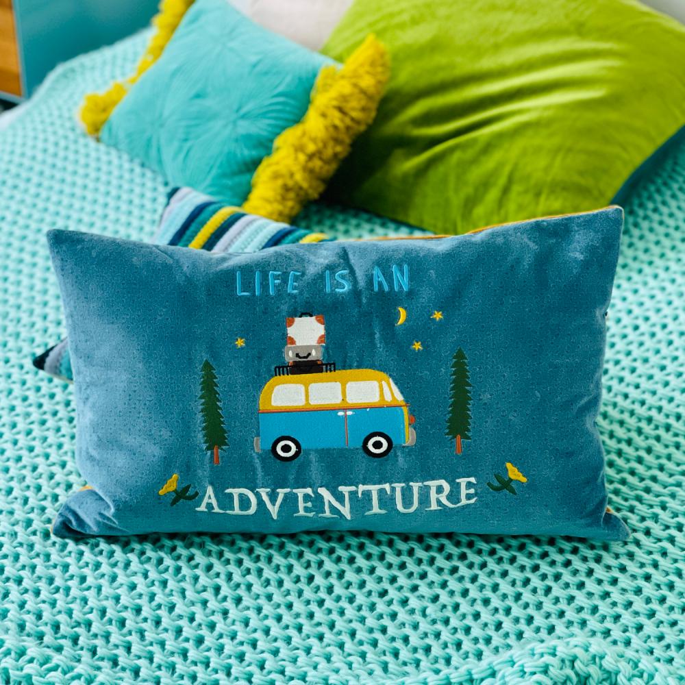 Kissen "Bulli - life is an adventure"
