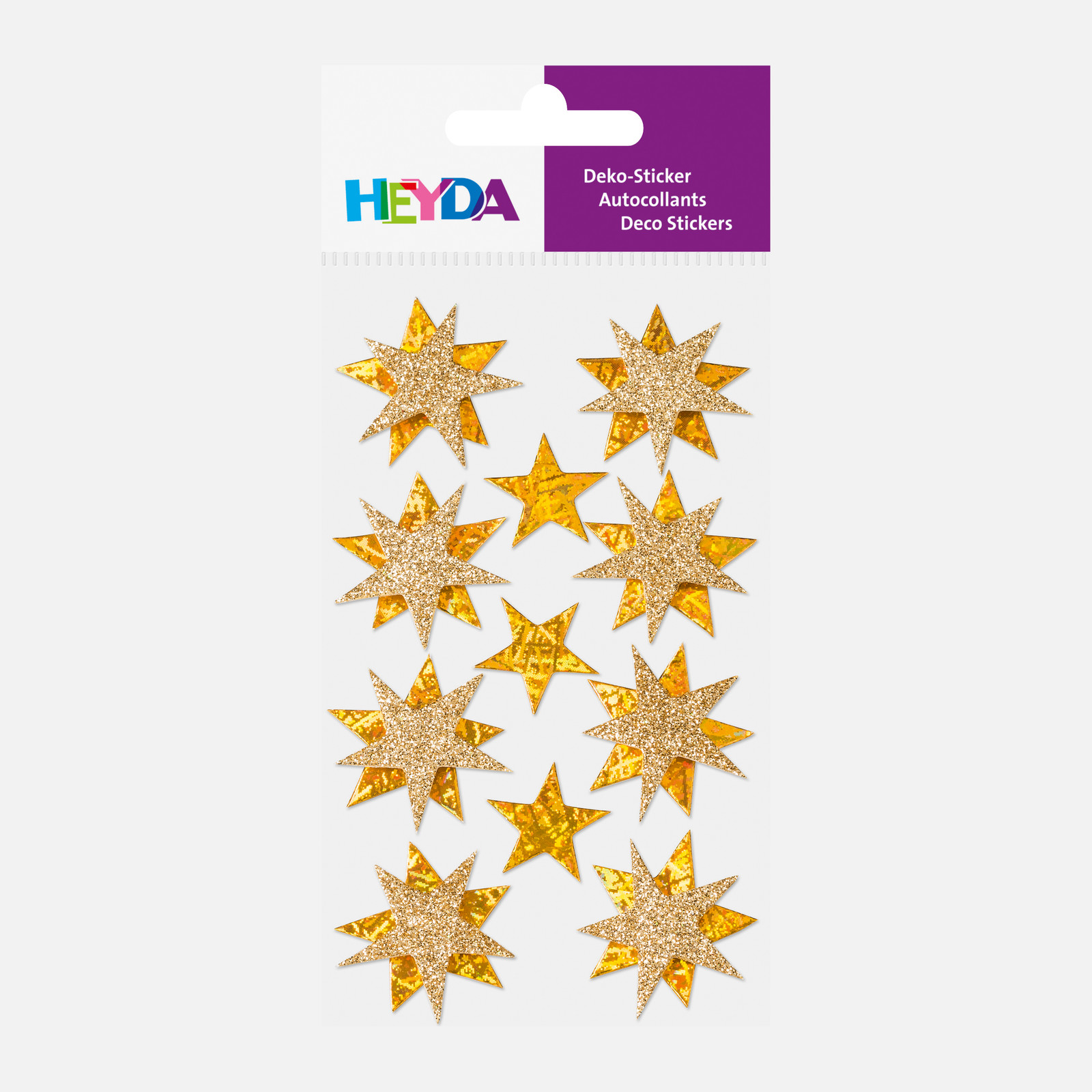 Heyda Sticker-Mix "Sterne gold"