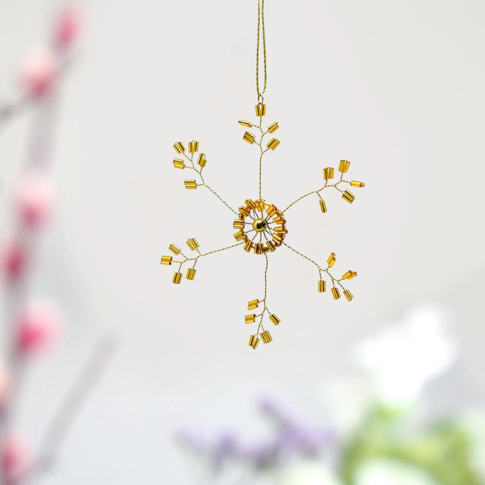 Anhänger Funkel Ultrafine Starflower, gold