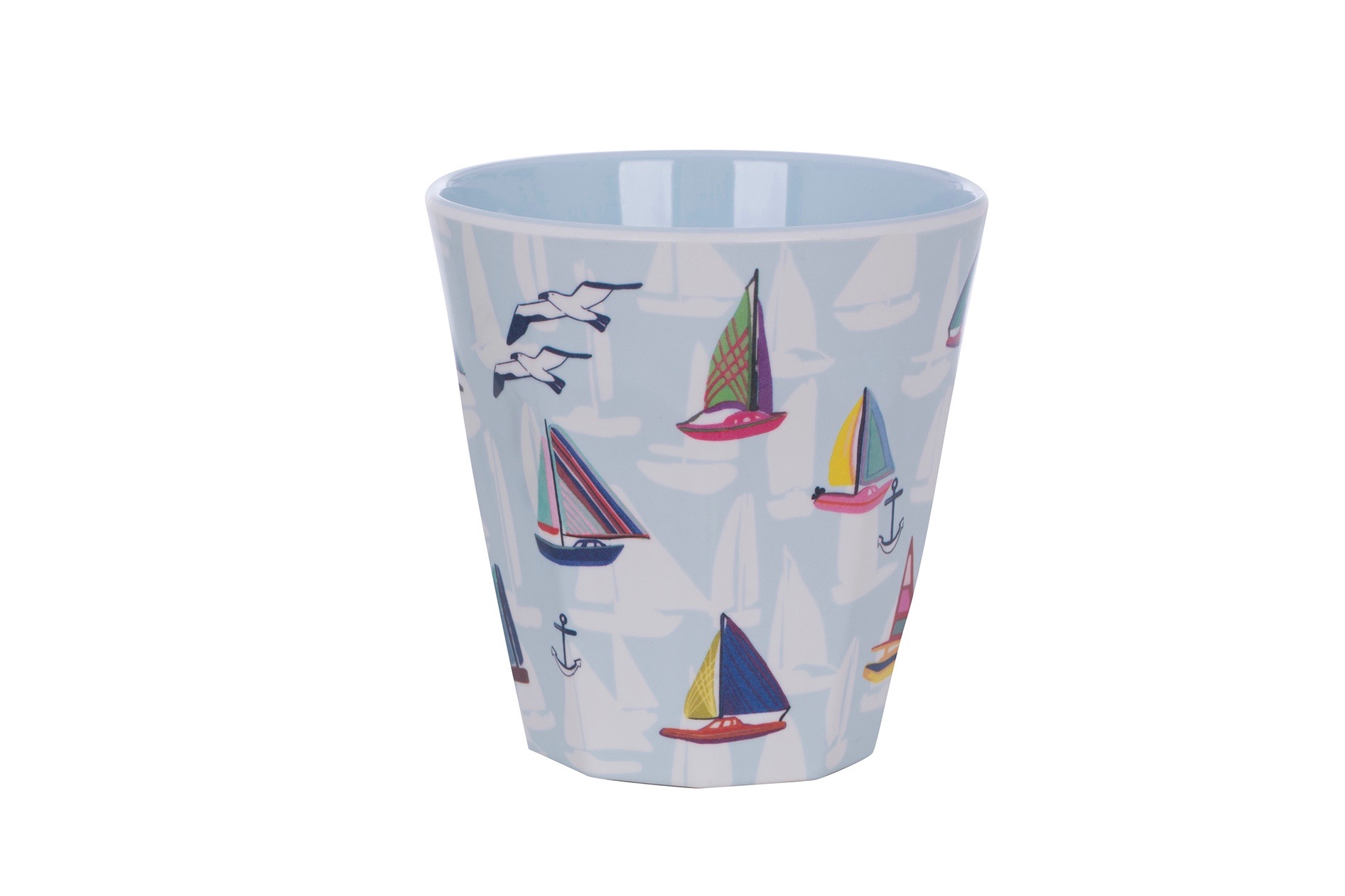Becher Ahoi 2, Segelboote/Anker (Personalisierung möglich)