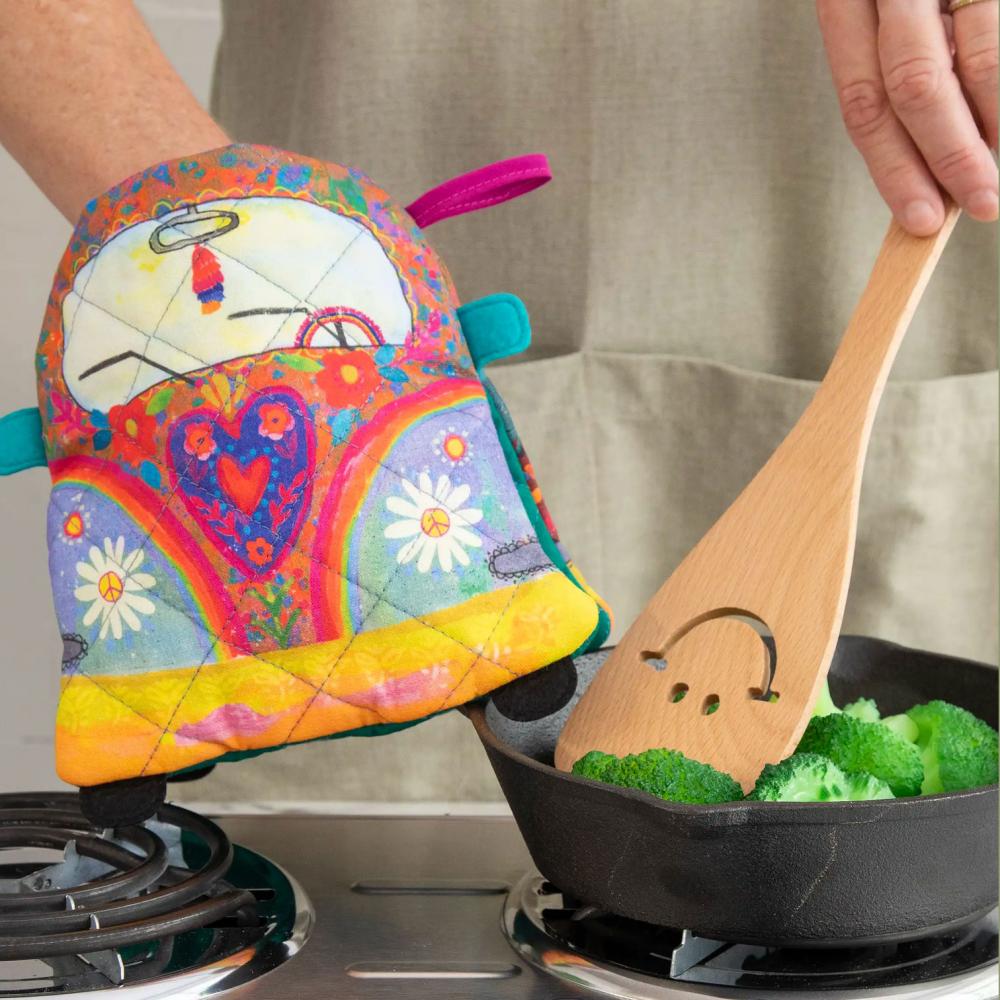 Ofenhandschuh/Topflappen mit Holzlöffel "Van"