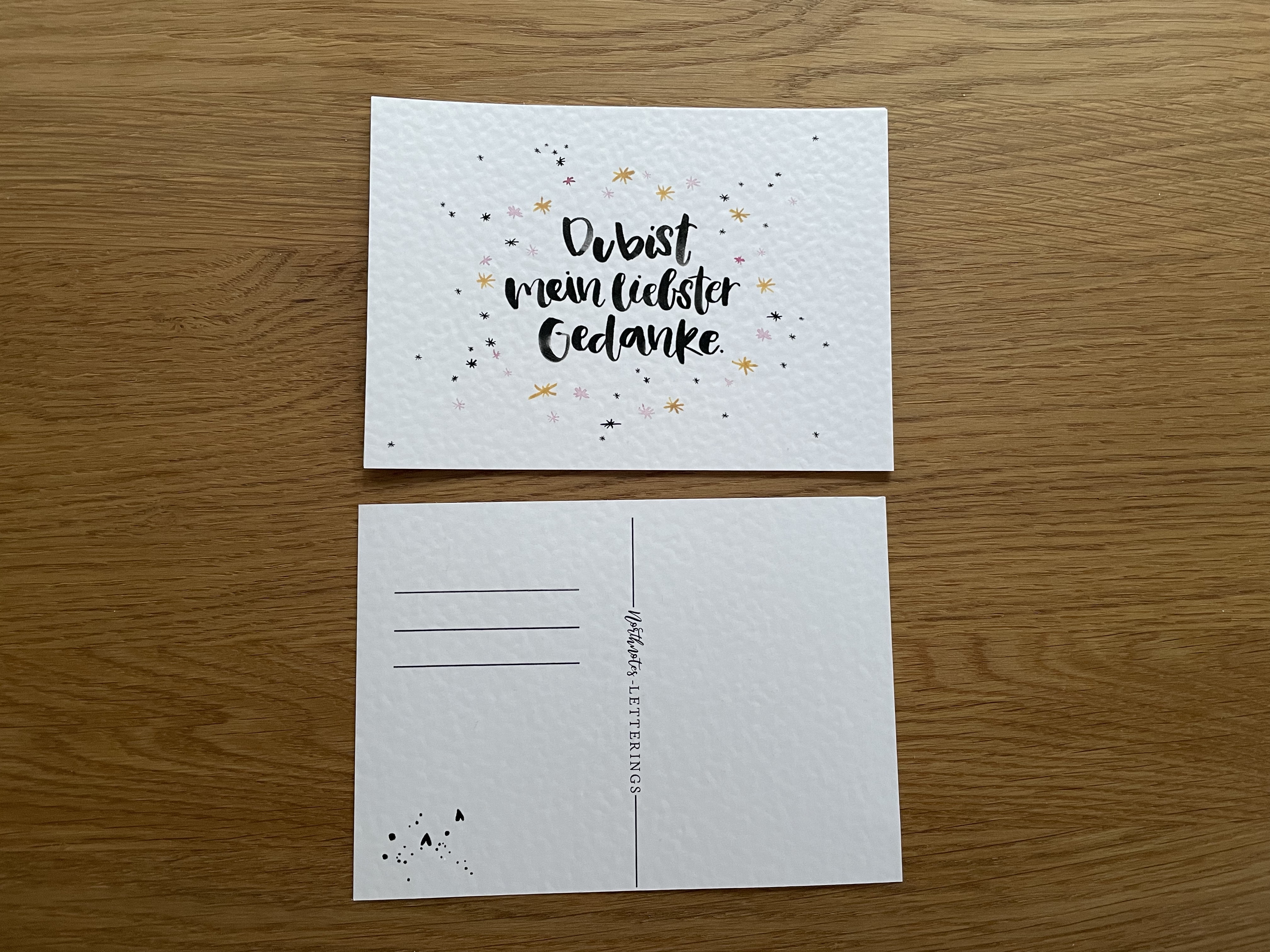 Postkarte "Du bist mein liebster Gedanke"