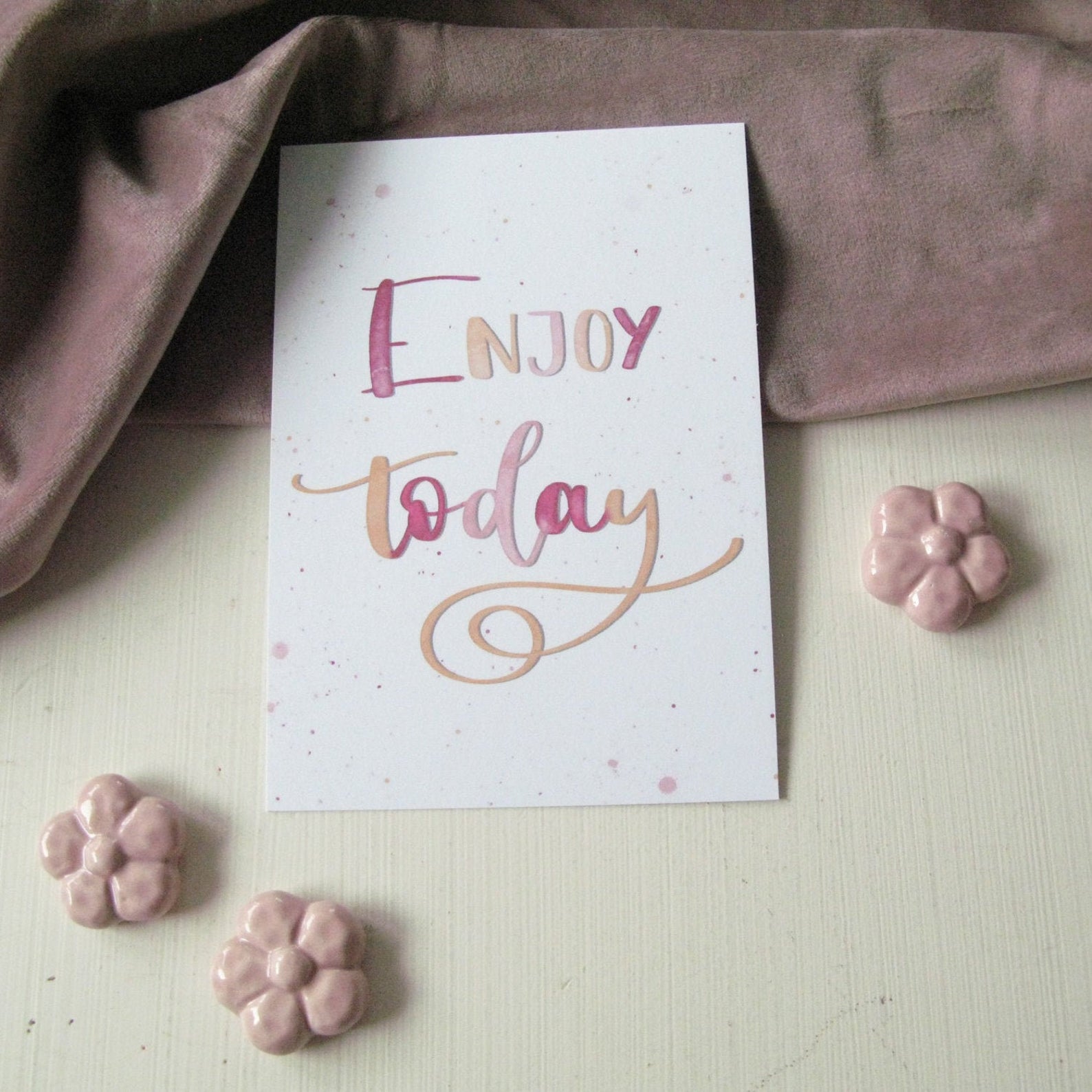 Postkarte "Enjoy today"