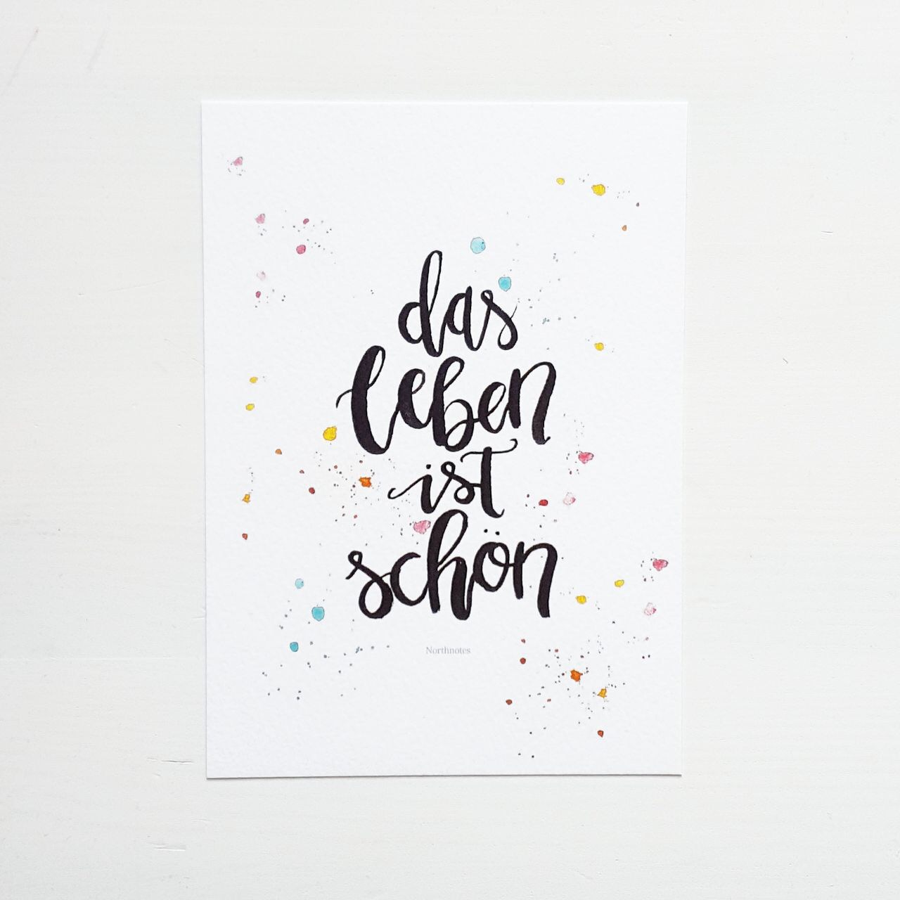 Postkarte "Das Leben ist schön"