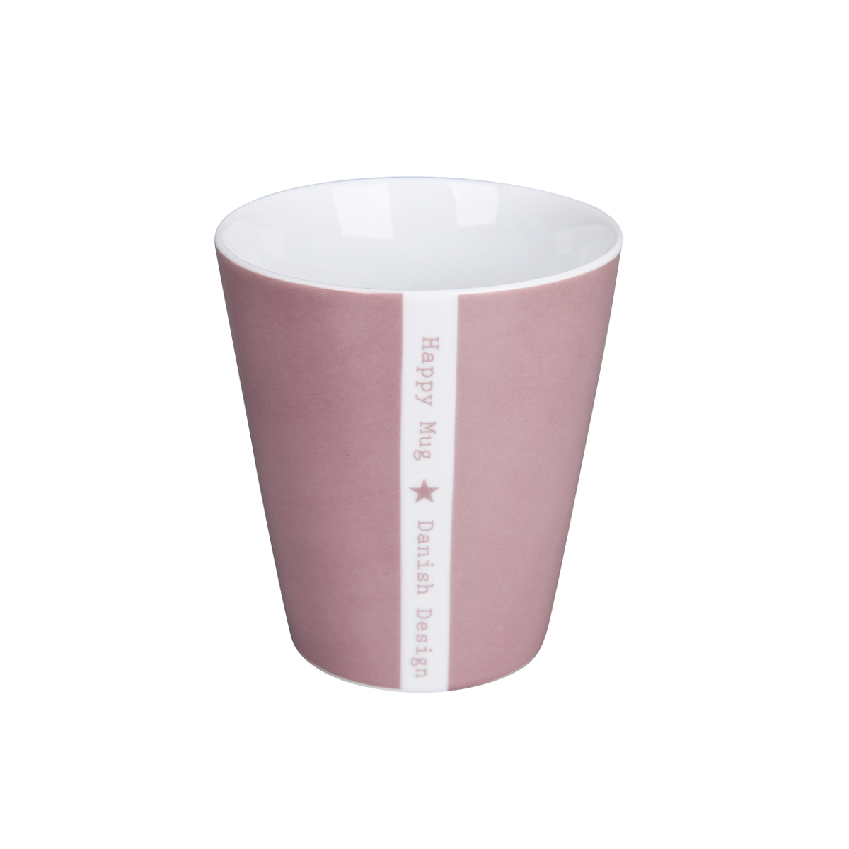Tasse altrosa, Stern, Happy mug