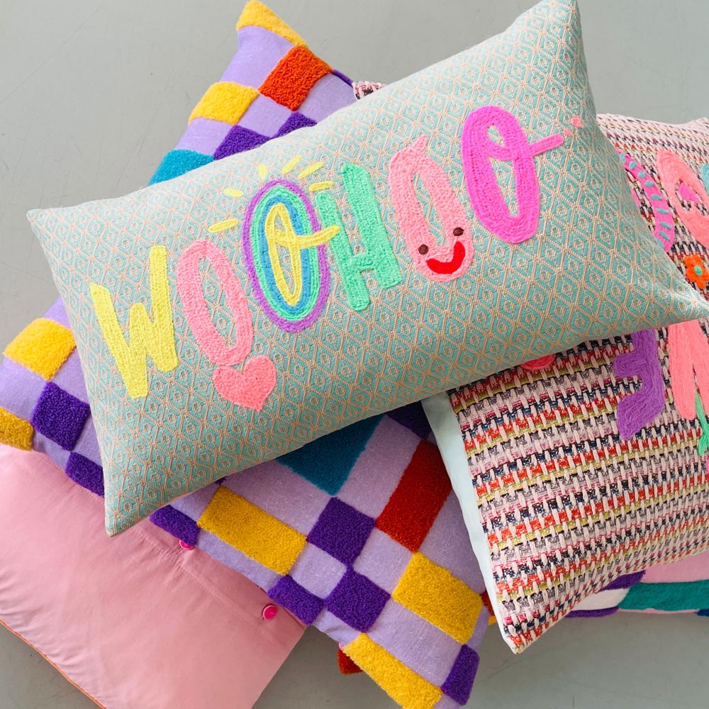 Kissen "Woohoo"