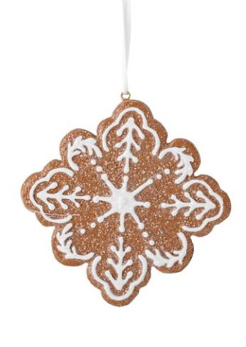 Anhänger von Bloomingville, Eiskristall (Variante 2) in Lebkuchenoptik