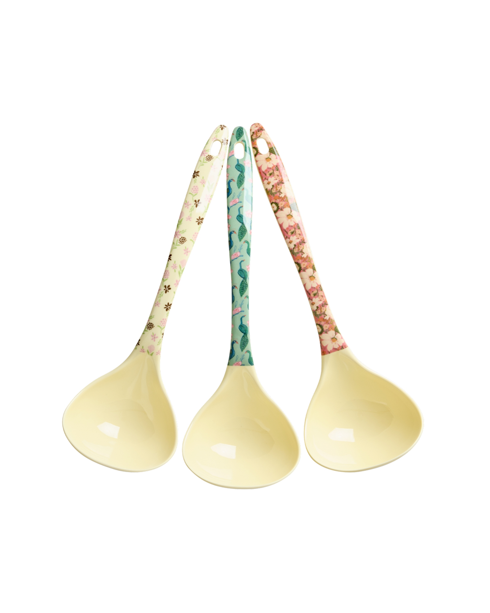 Suppenkelle/Suppenlöffel "all you need is love", creme/rosa/braun