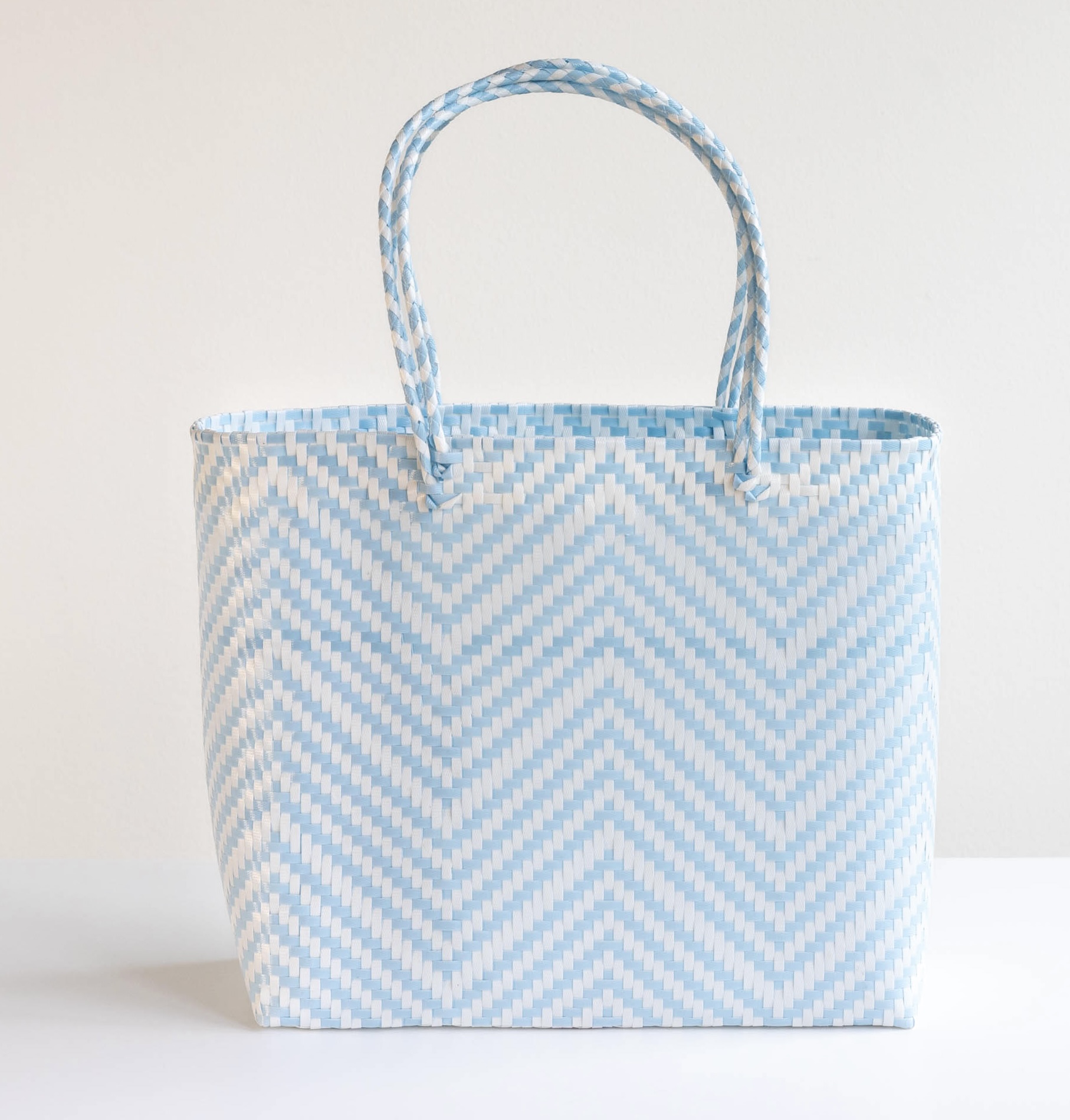 Overbeck and Friends Shopper XL, Wave hellblau-weiss