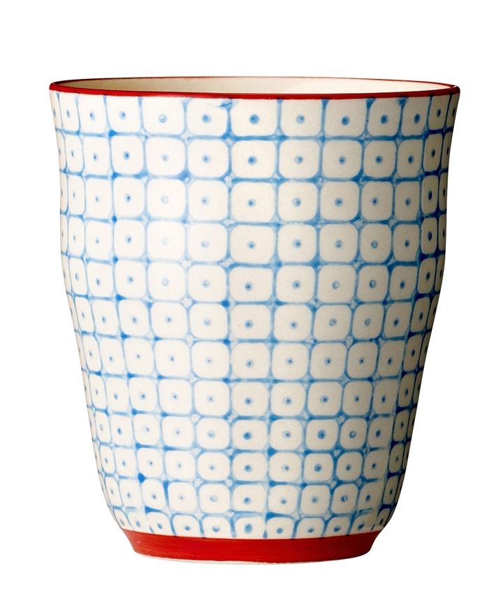Tasse/Becher von Bloomingville aus Steingut "Carla", hellblau
