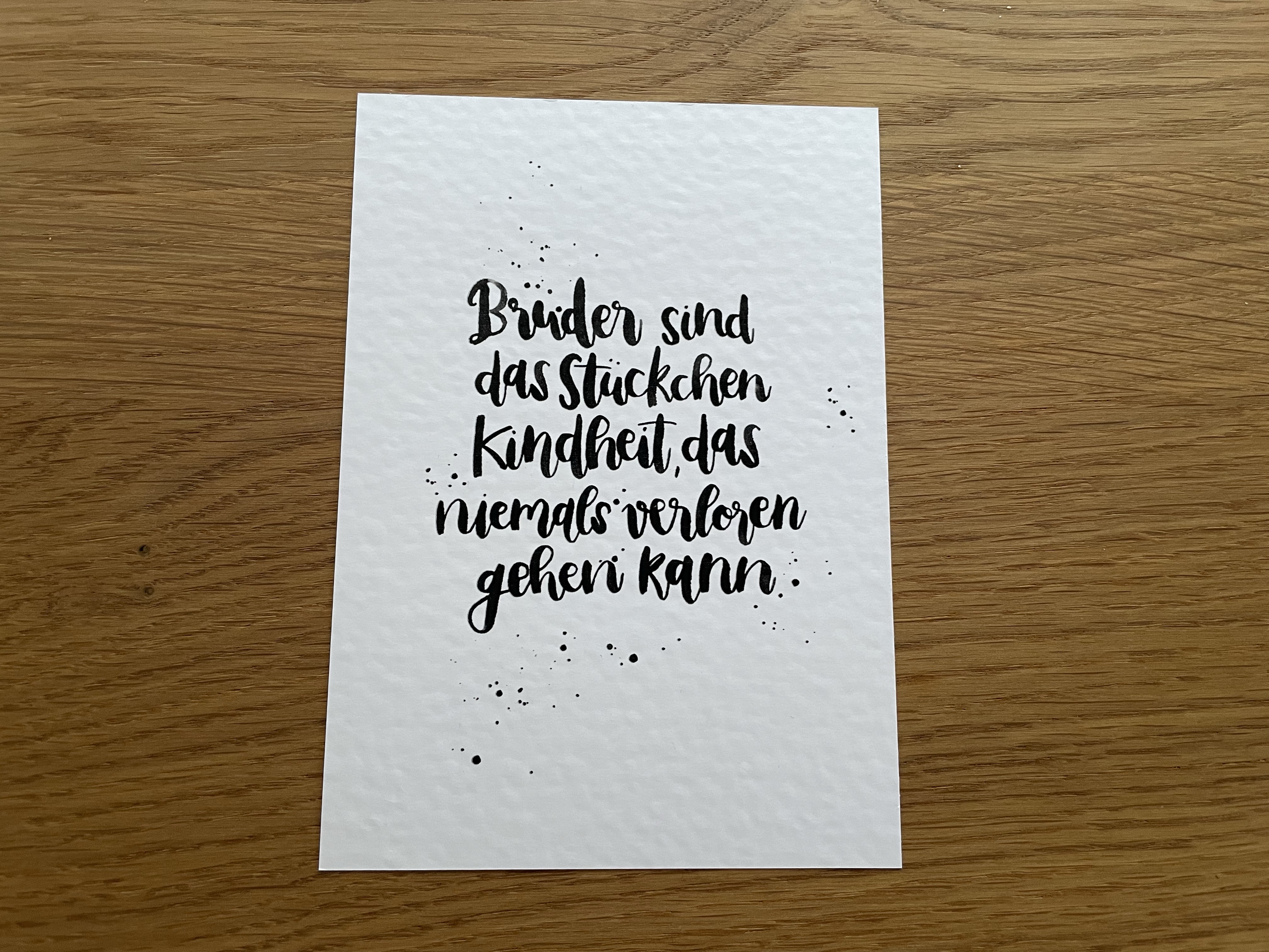 Postkarte "Brüder"