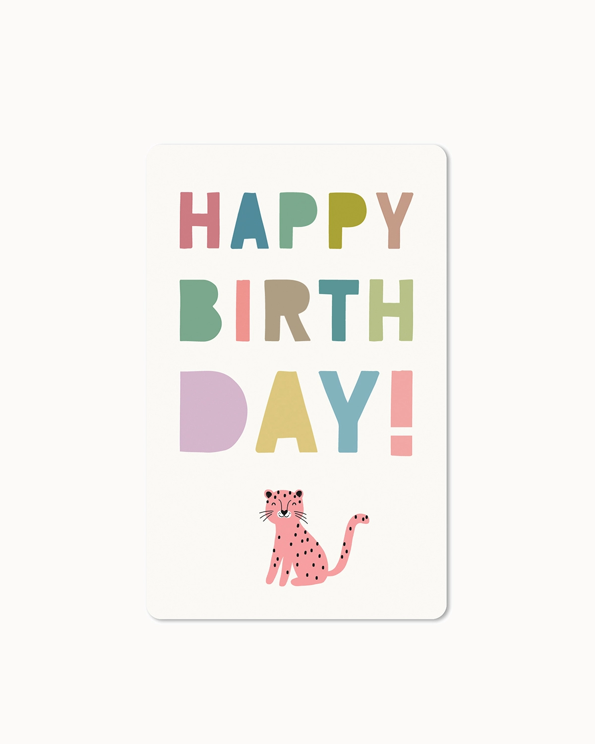 Postkarte "Happy Birthday" Panther
