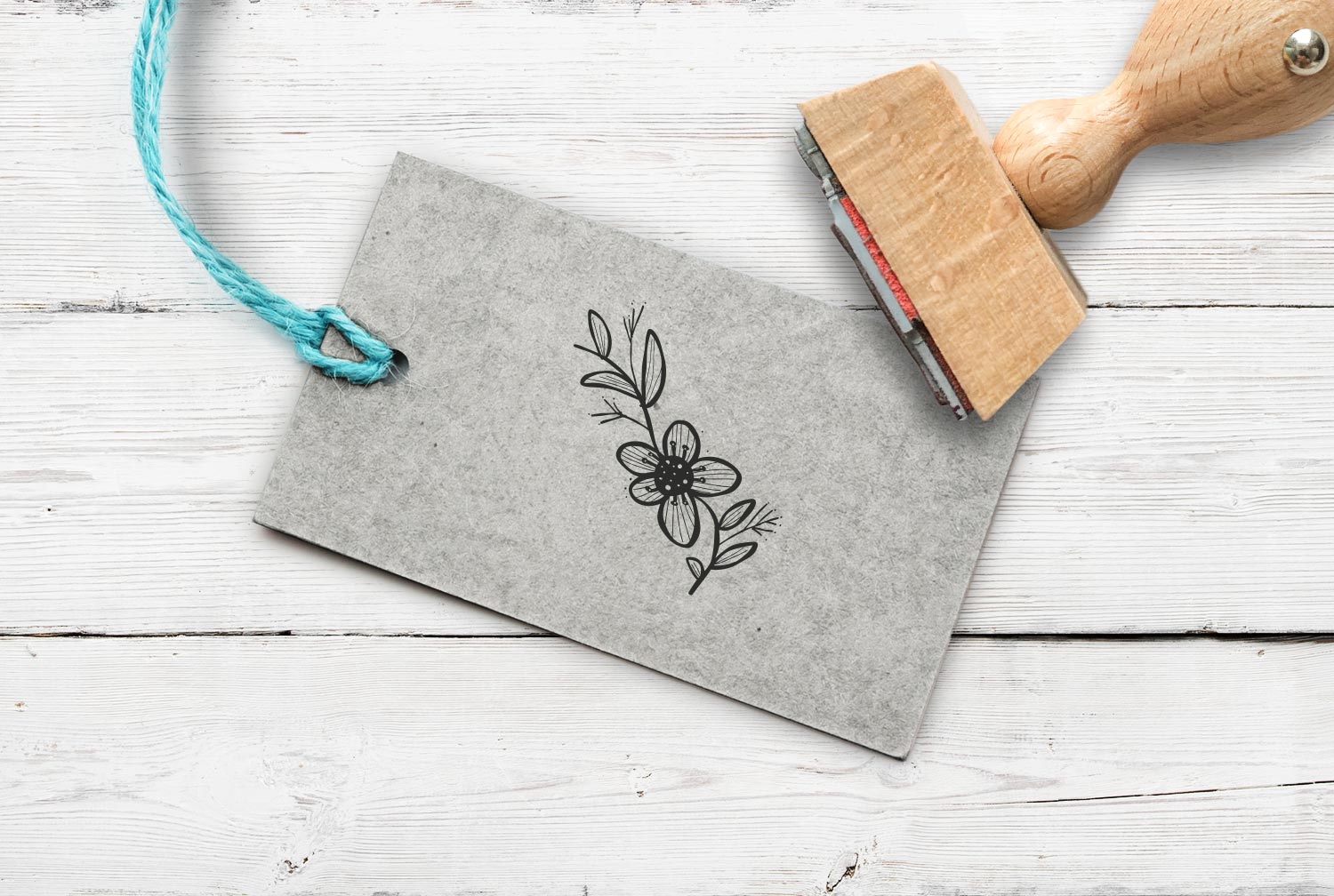 Stempel Blumenranke 2, 35 mm